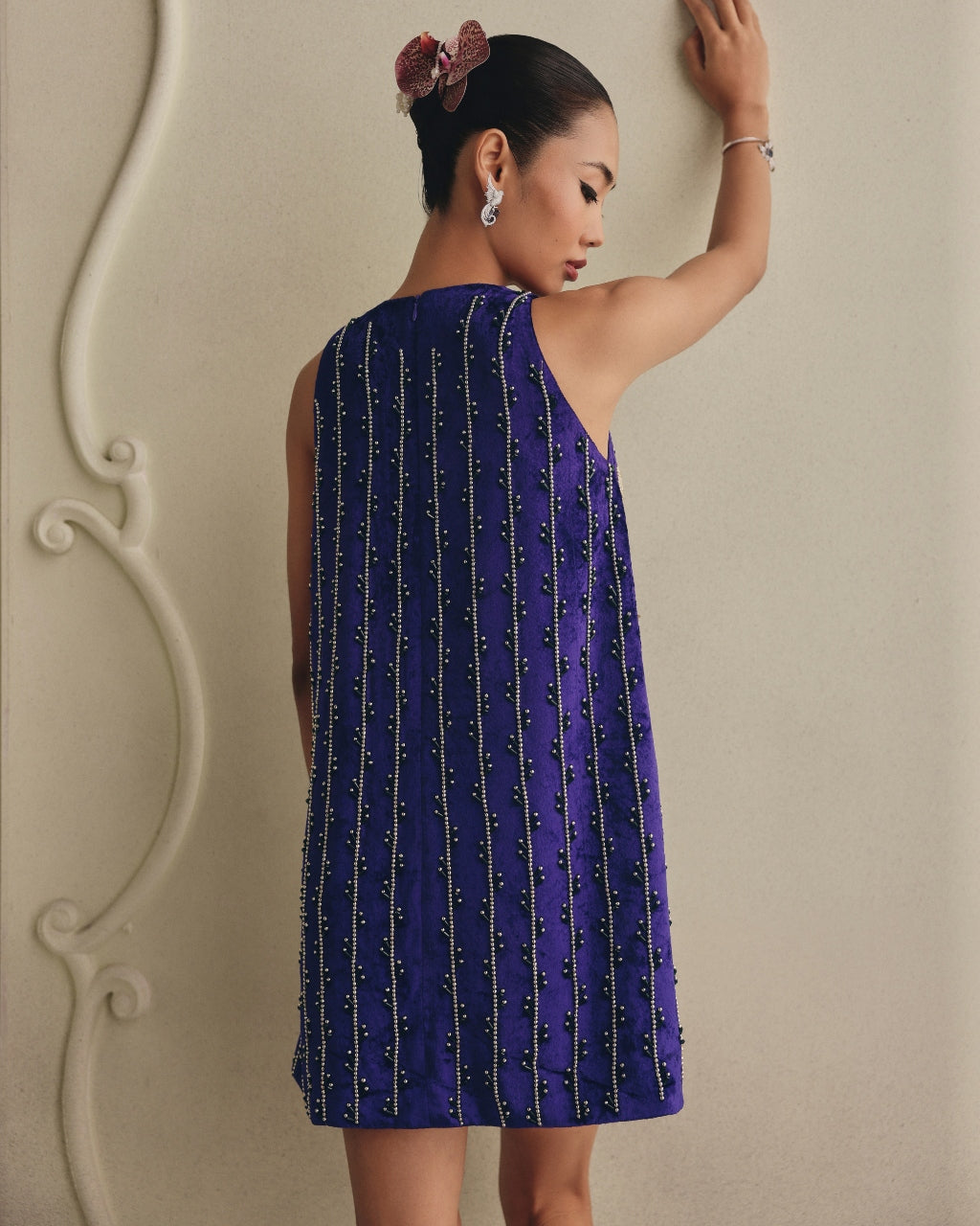 Purple Velvet Dress