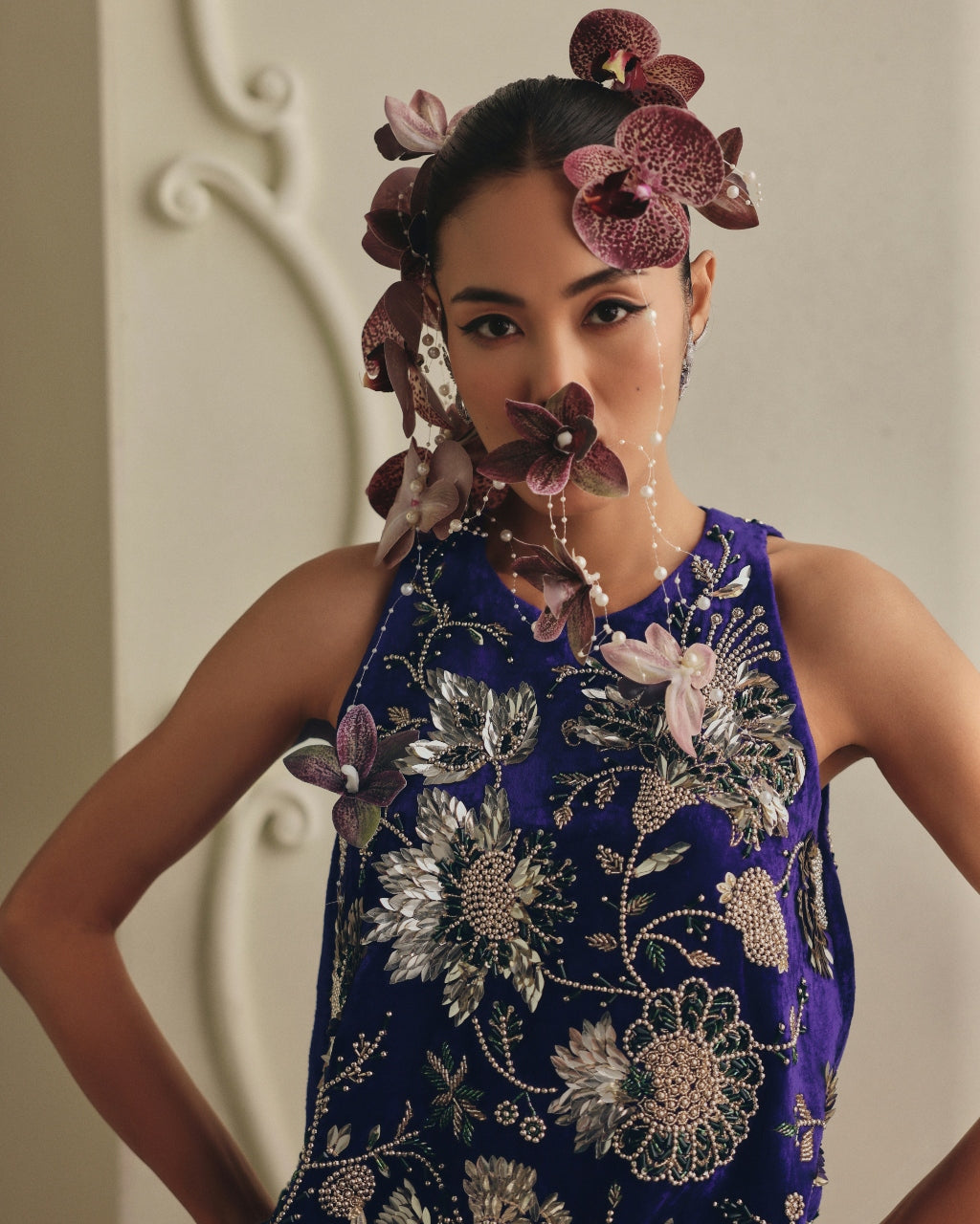 Purple Velvet Dress