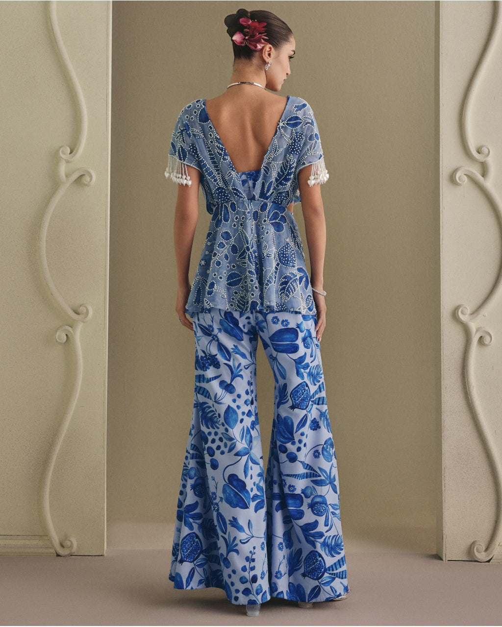 Blue Net Freezy Twill Co-ord Set
