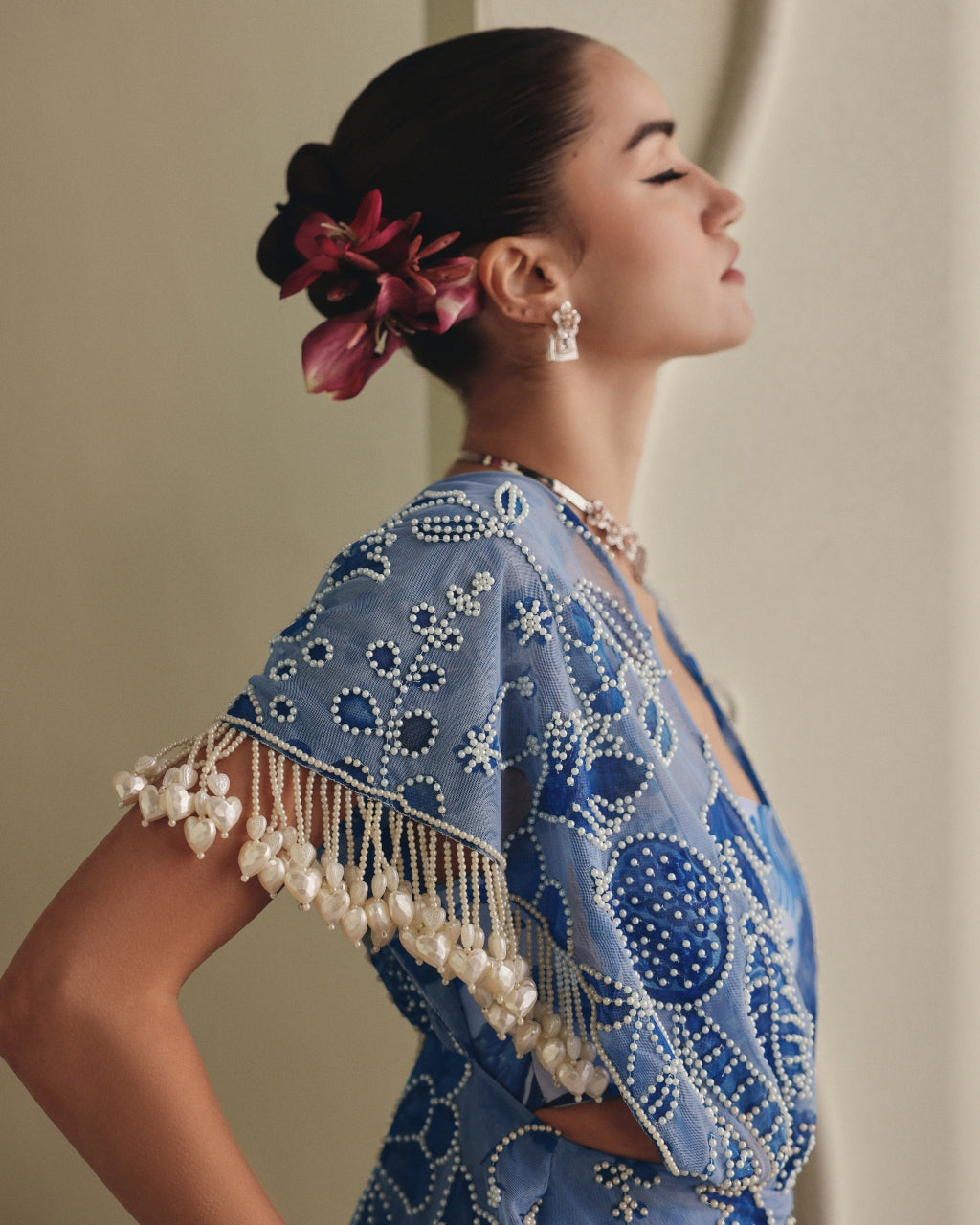 Blue Net Freezy Twill Co-ord Set