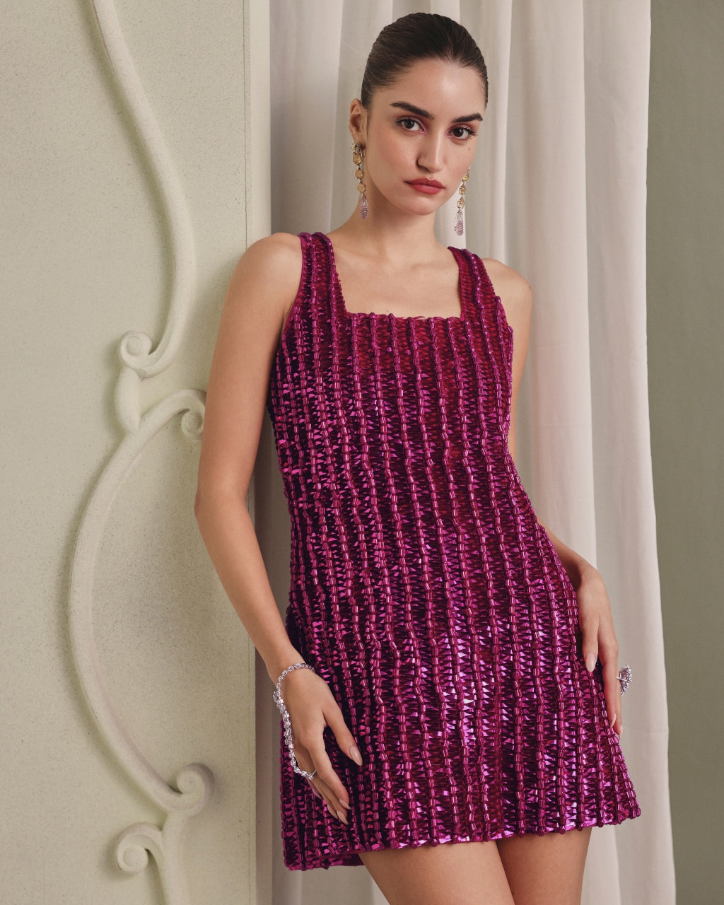 Pink Net Dress