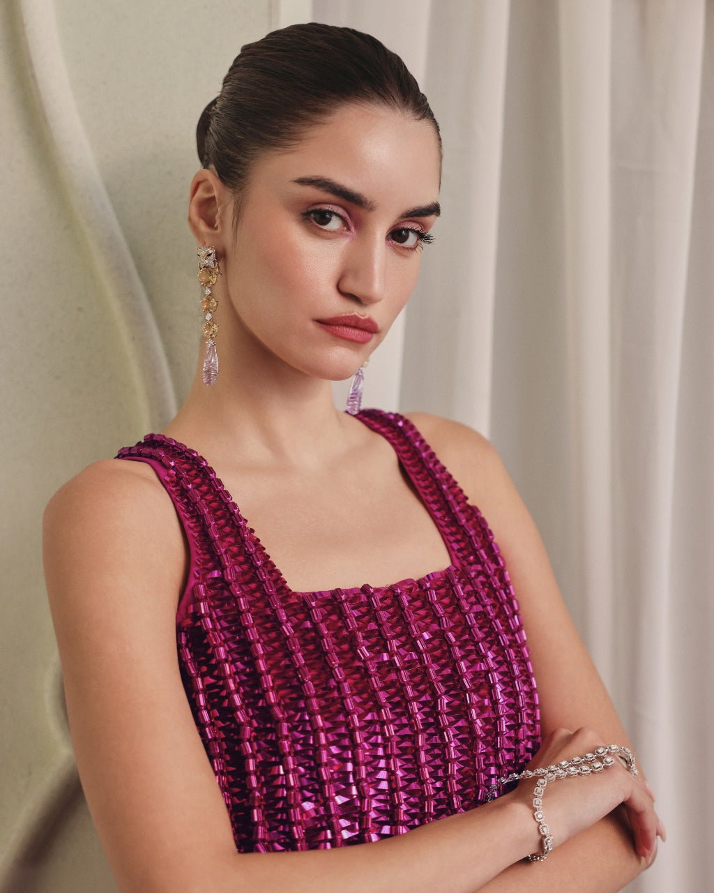 Pink Net Dress