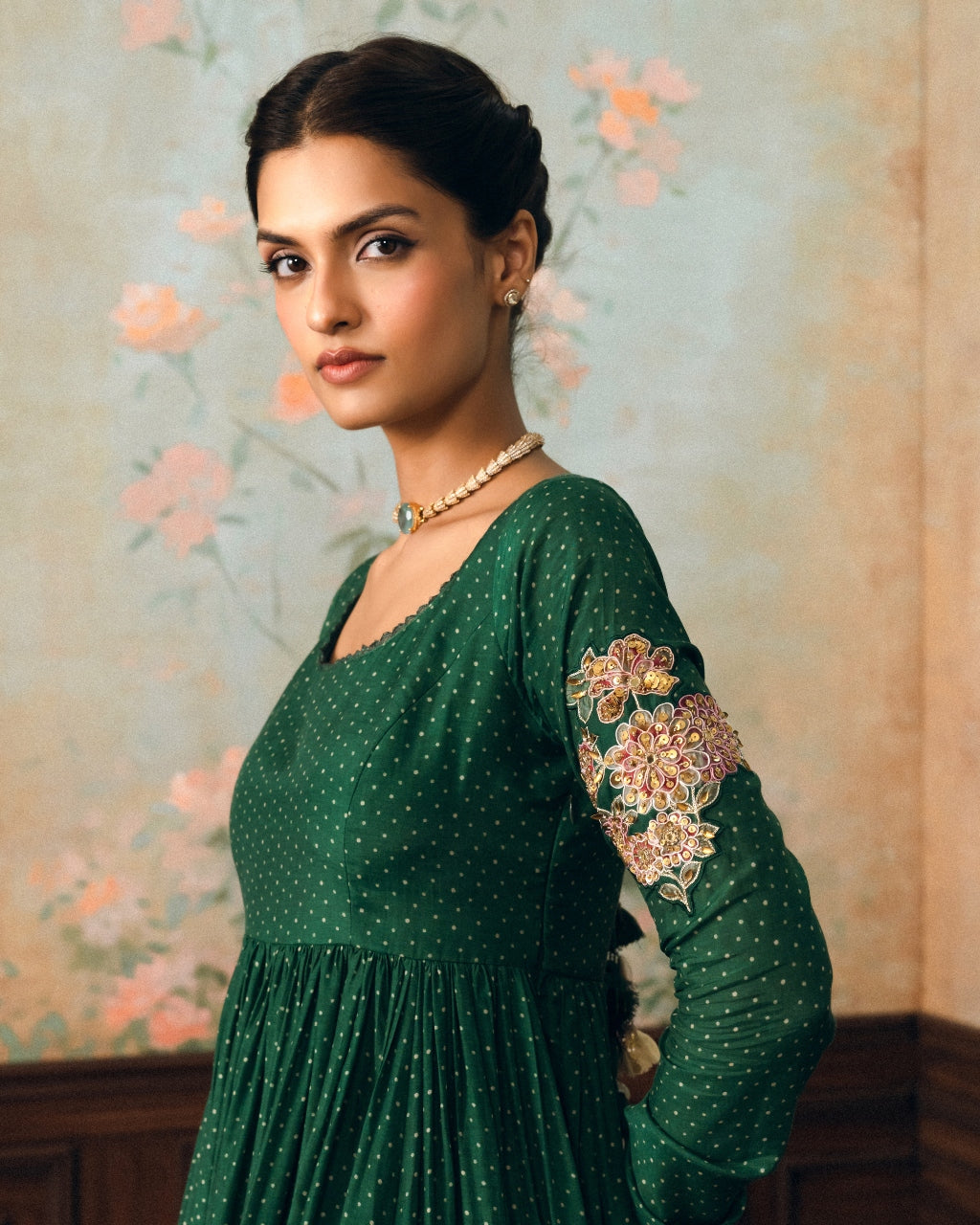 Henna Anarkali Set