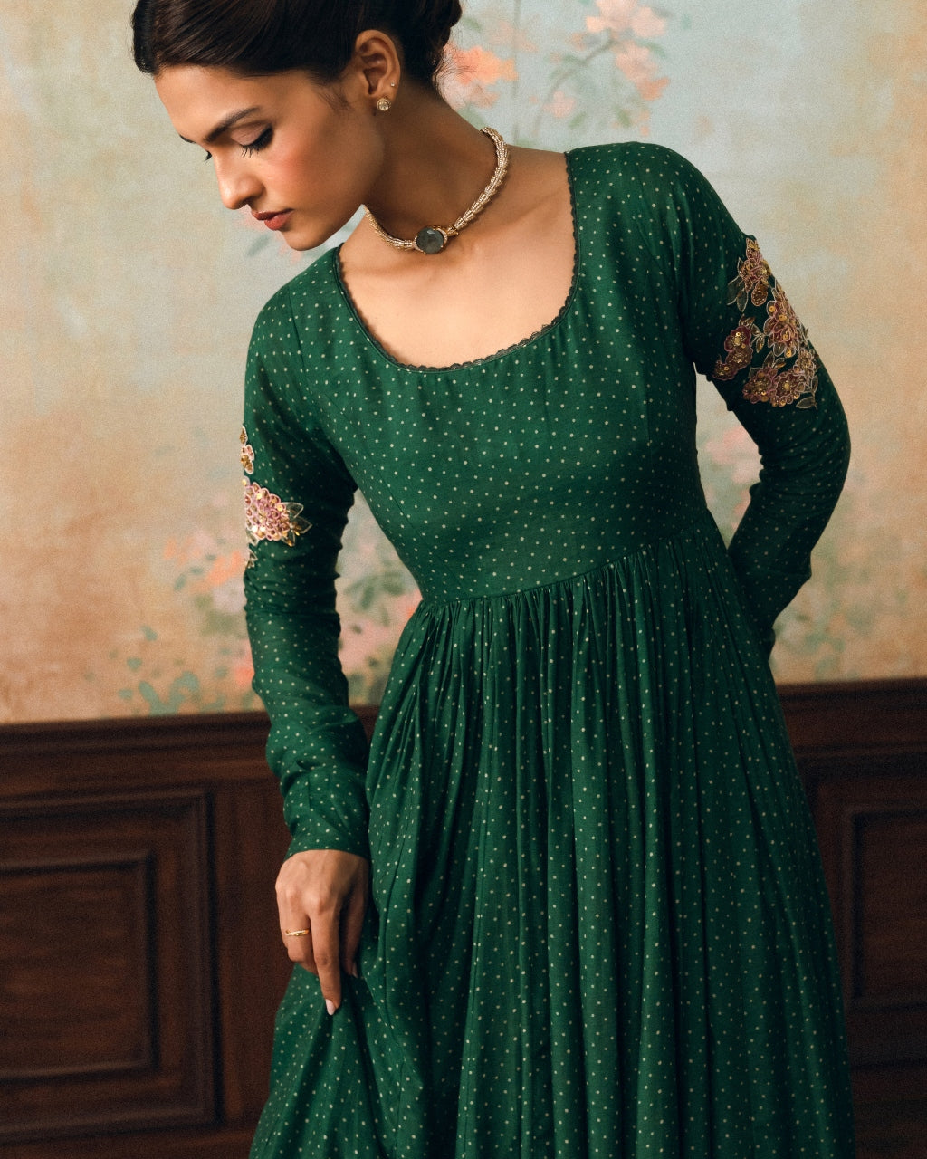 Henna Anarkali Set