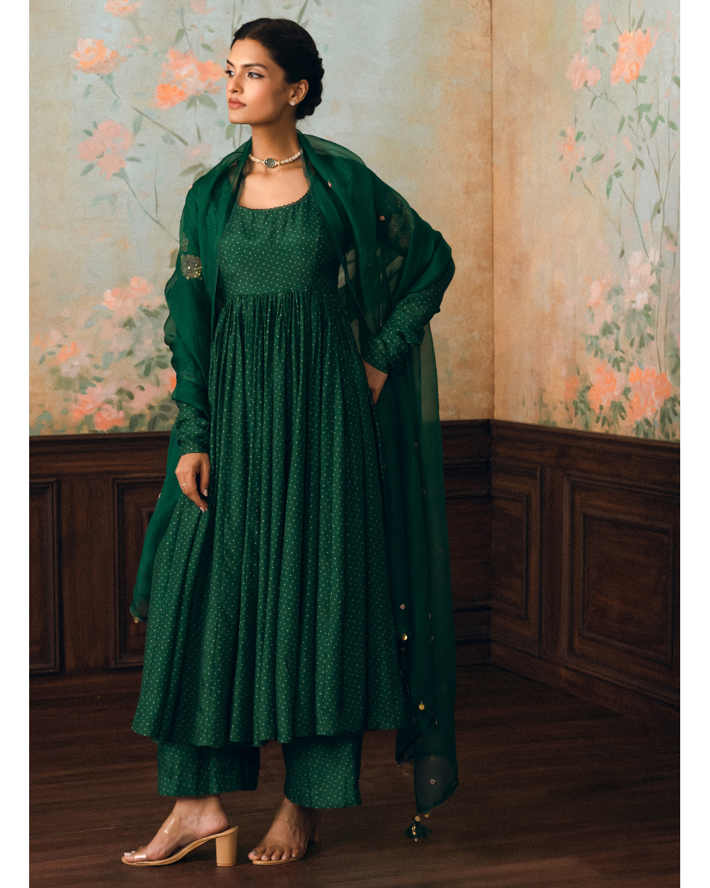 Henna Anarkali Set
