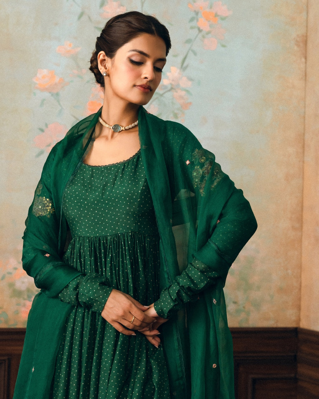 Henna Anarkali Set