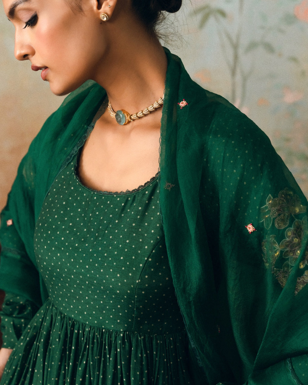 Henna Anarkali Set