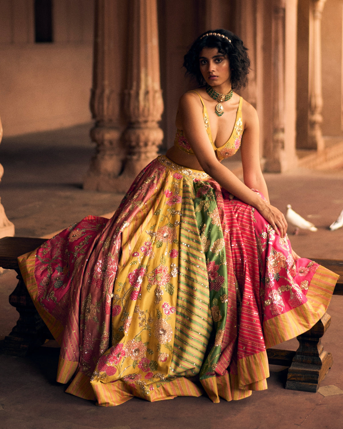 Multicolor Ode to Rajasthan Lehenga Set