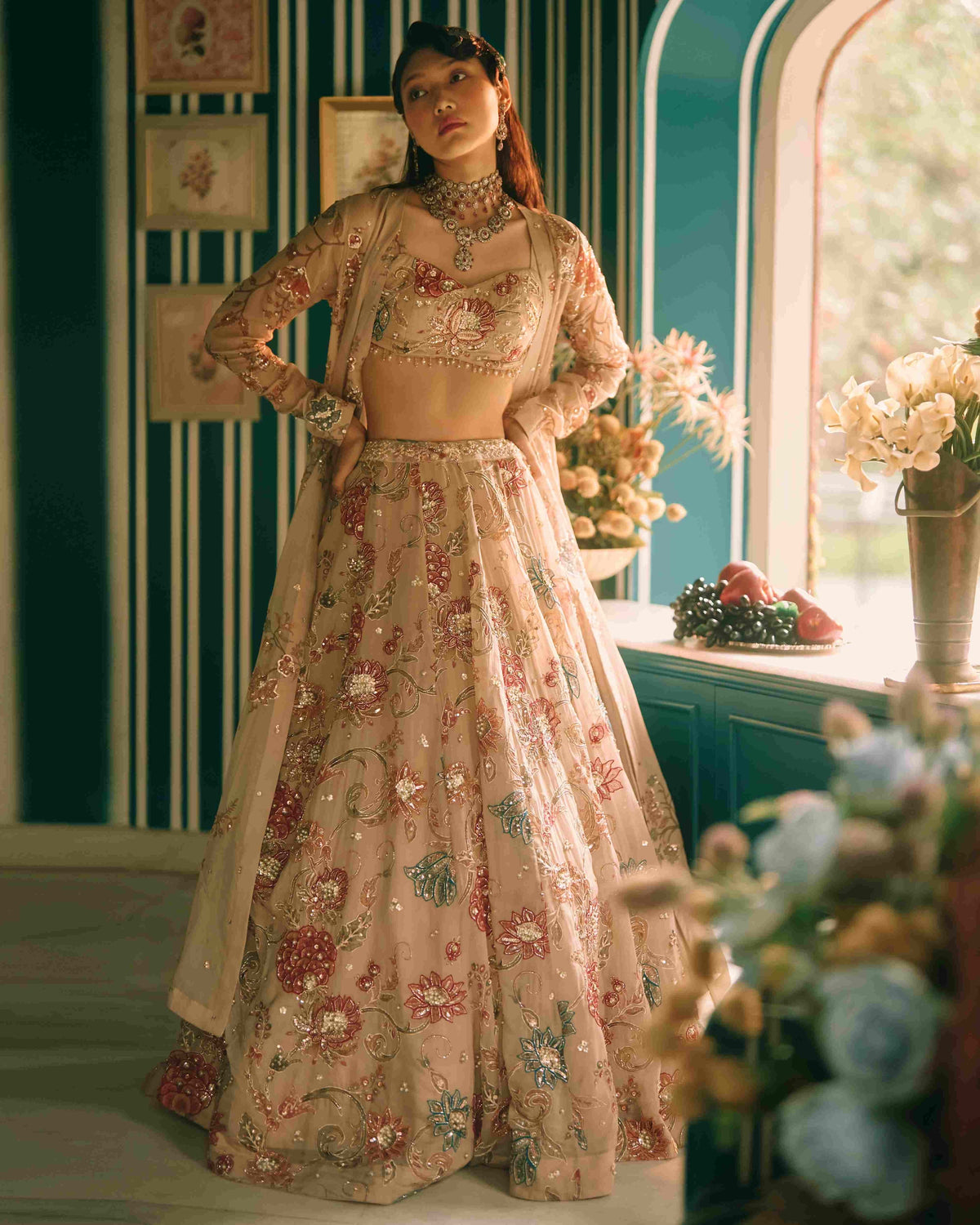 Petal Multicolour Lehenga Set