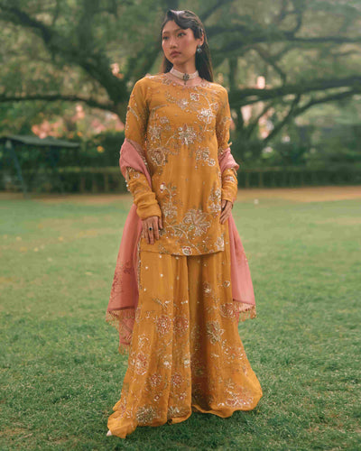 Leonara Mustard Yellow Kurta Set