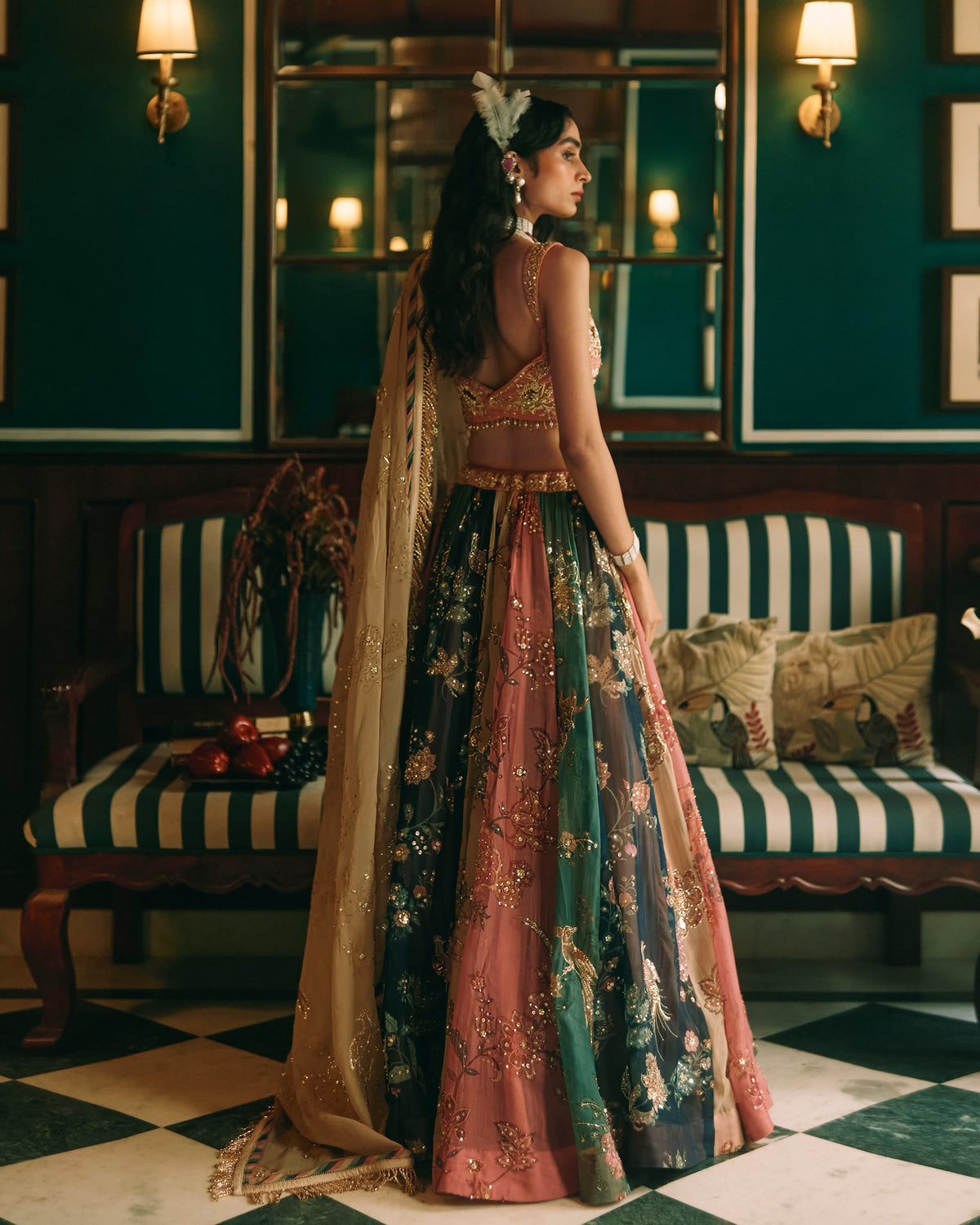 Aura Multicolour Lehenga Set