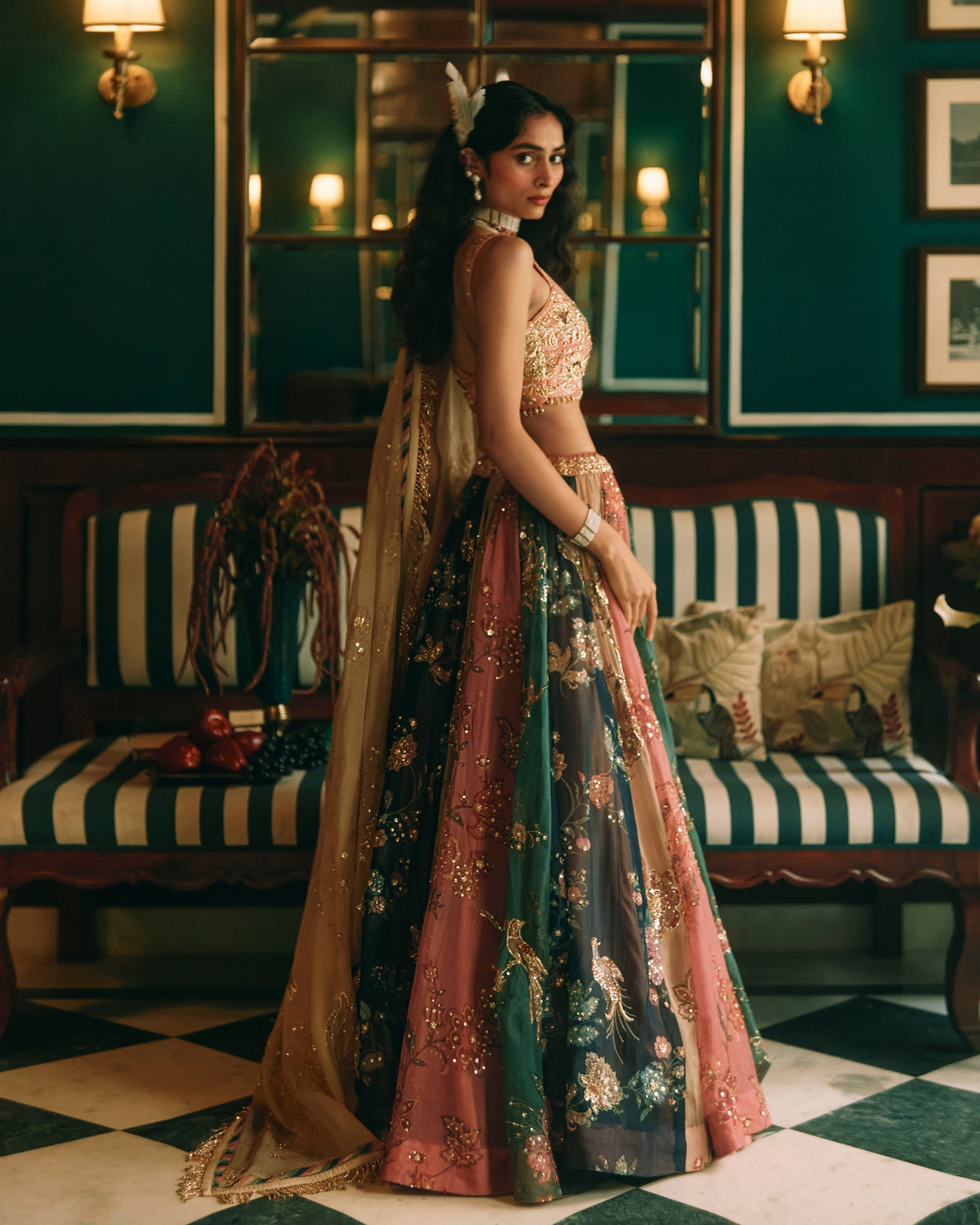 Aura Multicolour Lehenga Set