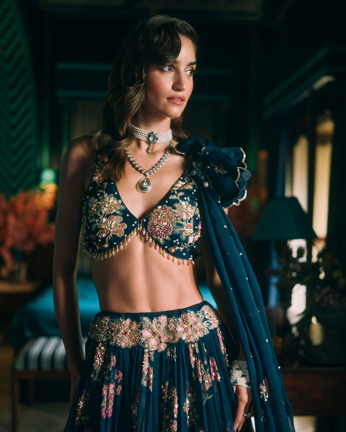 Bluebell Berry Blue Lehenga Set