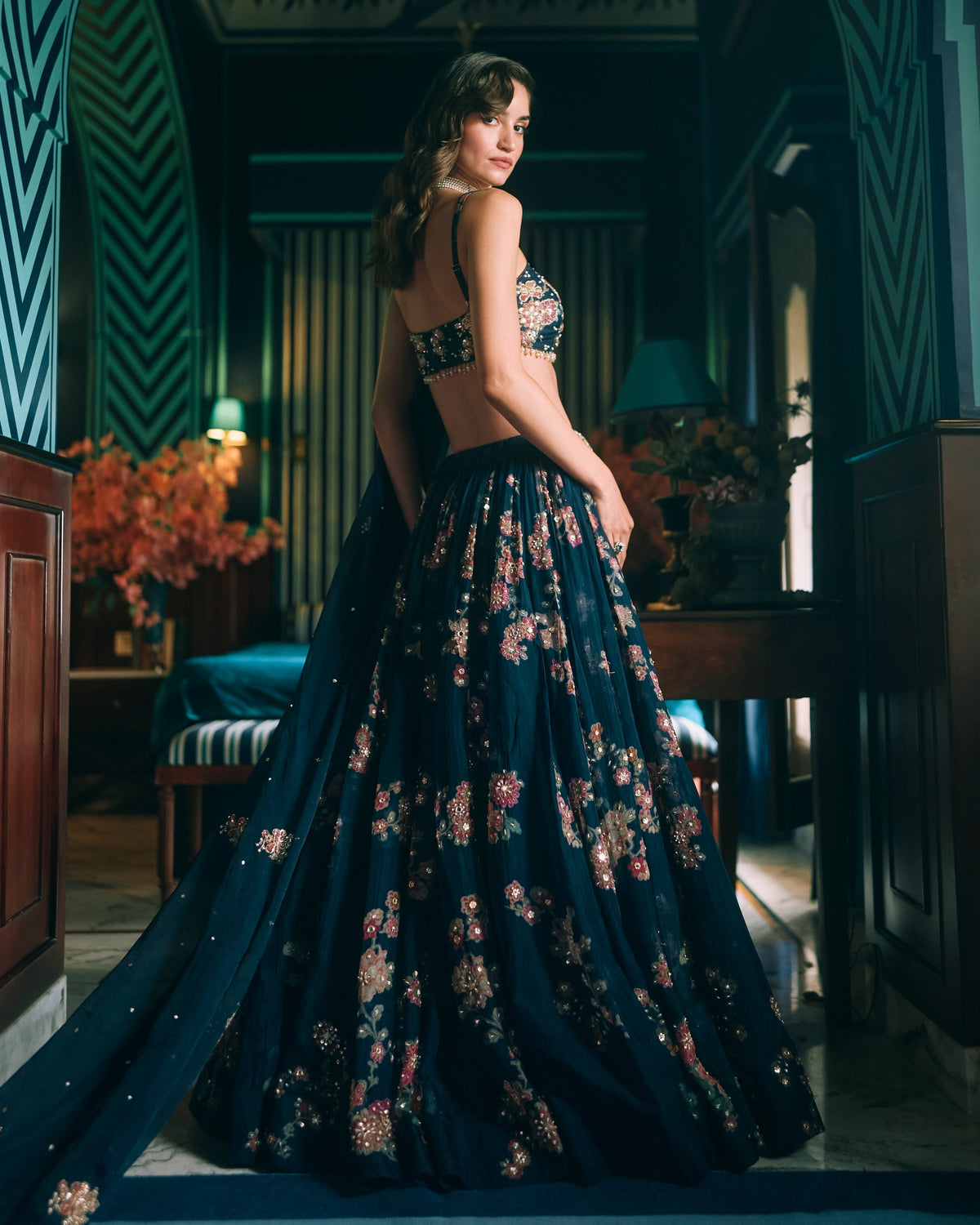 Bluebell Berry Blue Lehenga Set