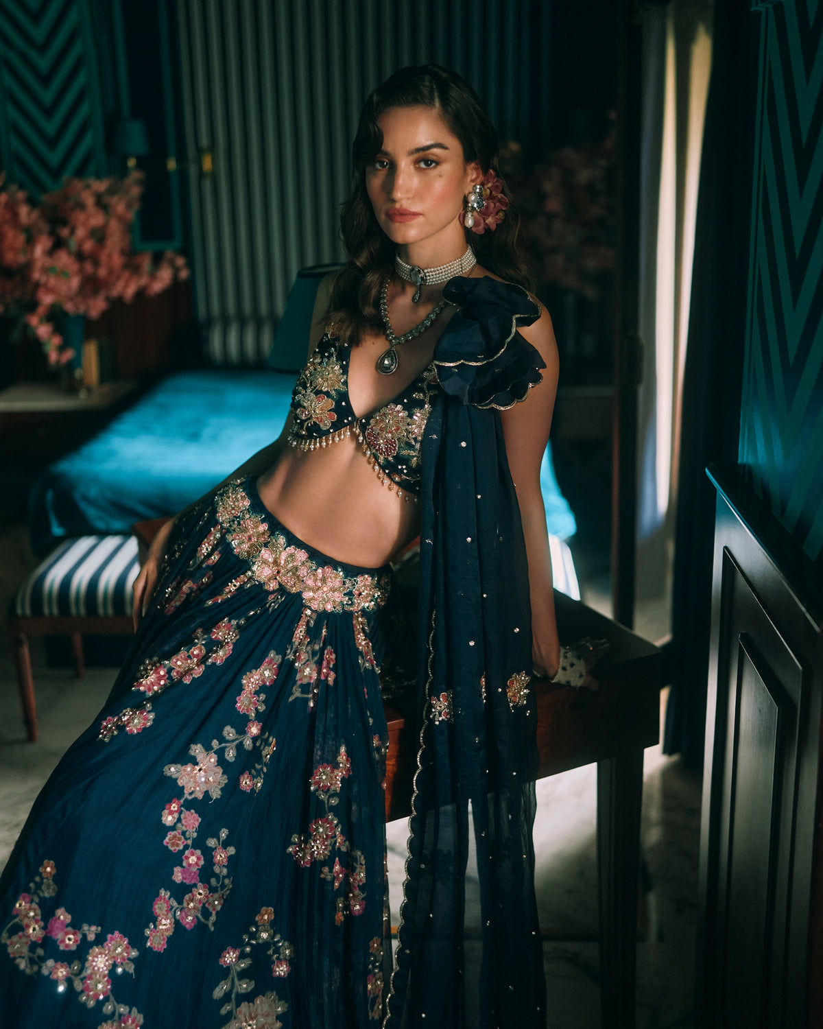 Bluebell Berry Blue Lehenga Set