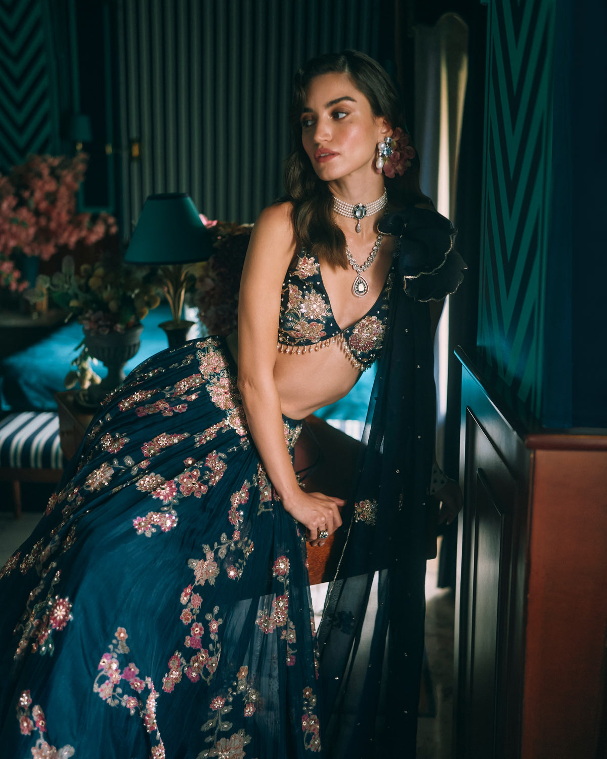 Bluebell Berry Blue Lehenga Set