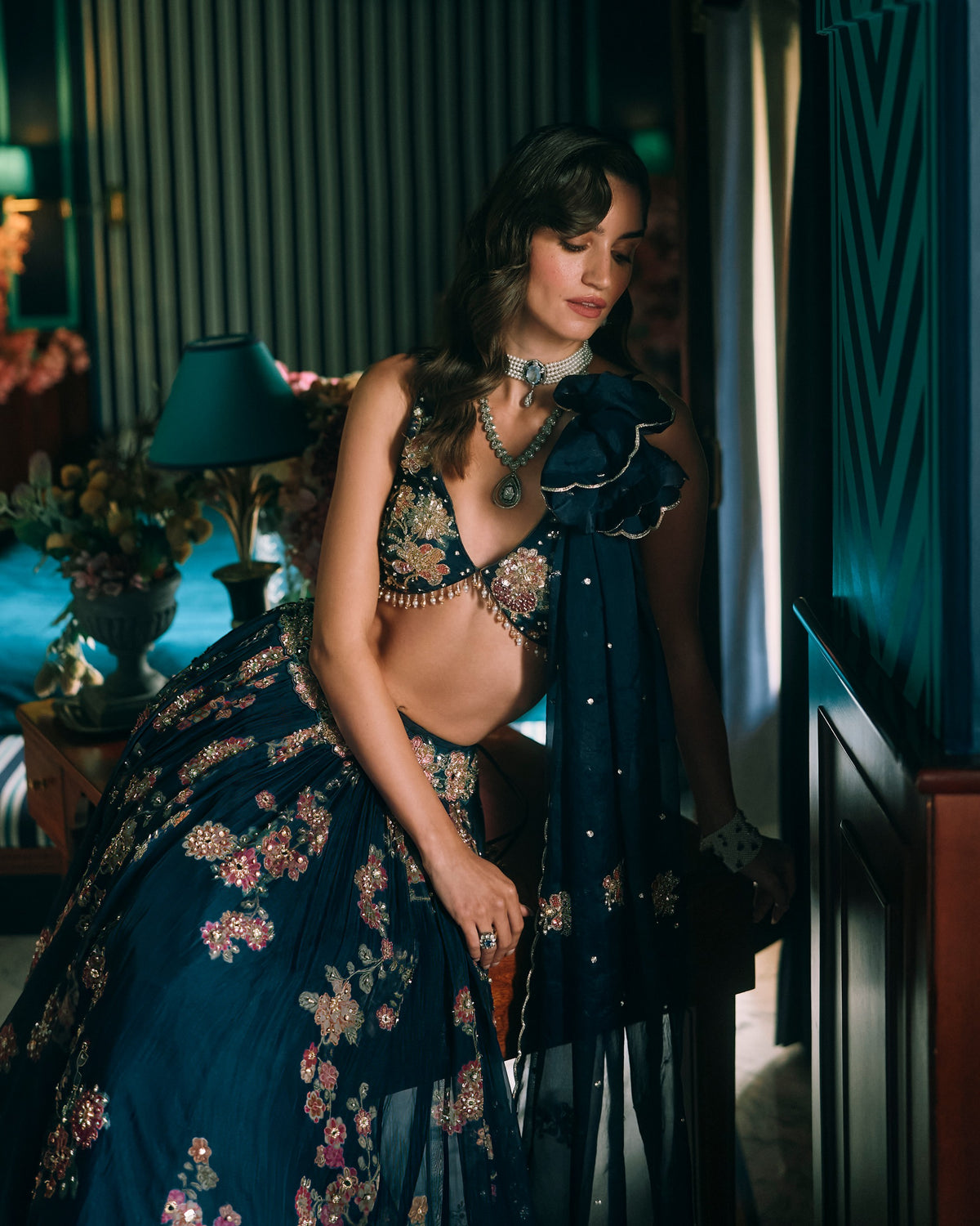 Bluebell Berry Blue Lehenga Set