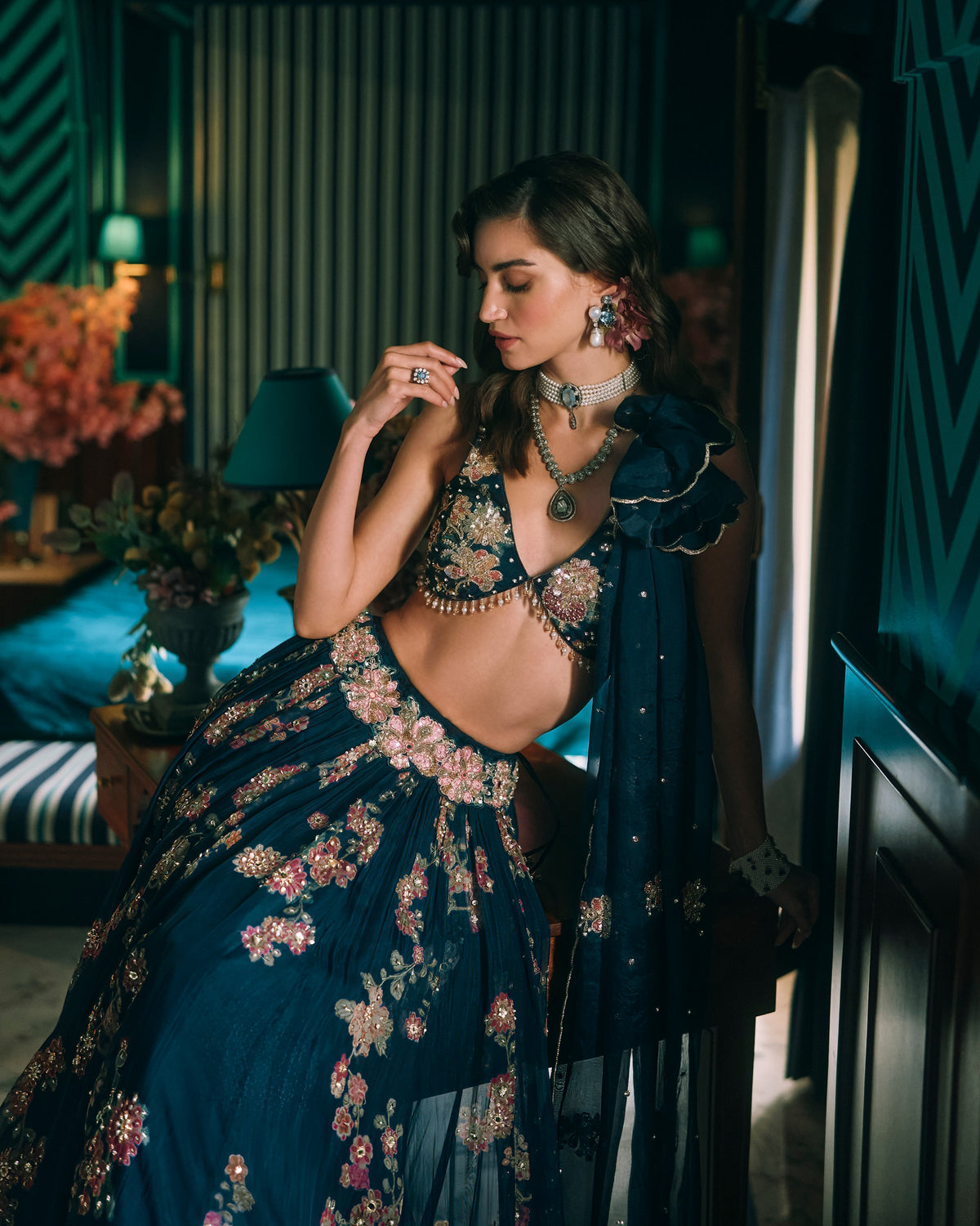 Bluebell Berry Blue Lehenga Set