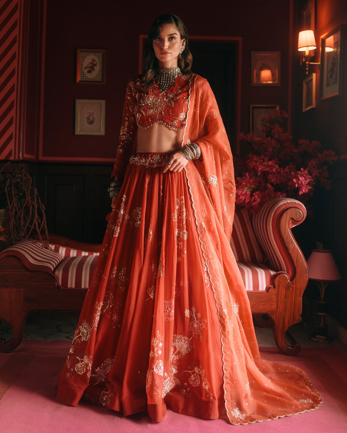 Wish Crimson Red Lehenga Set