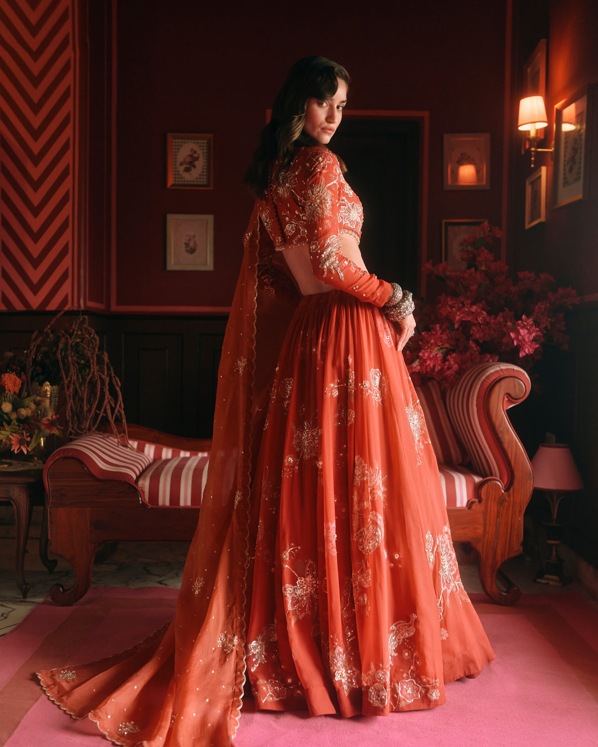 Wish Crimson Red Lehenga Set