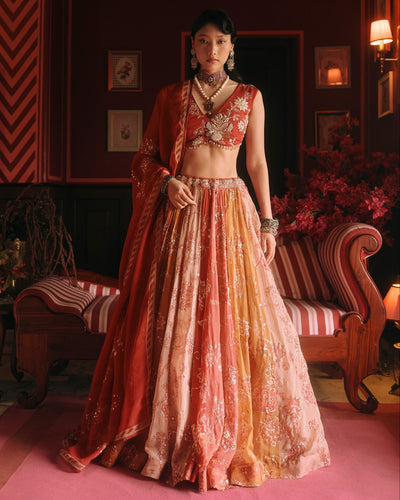 Pearlie Multicolour Lehenga Set