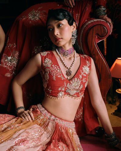 Pearlie Multicolour Lehenga Set