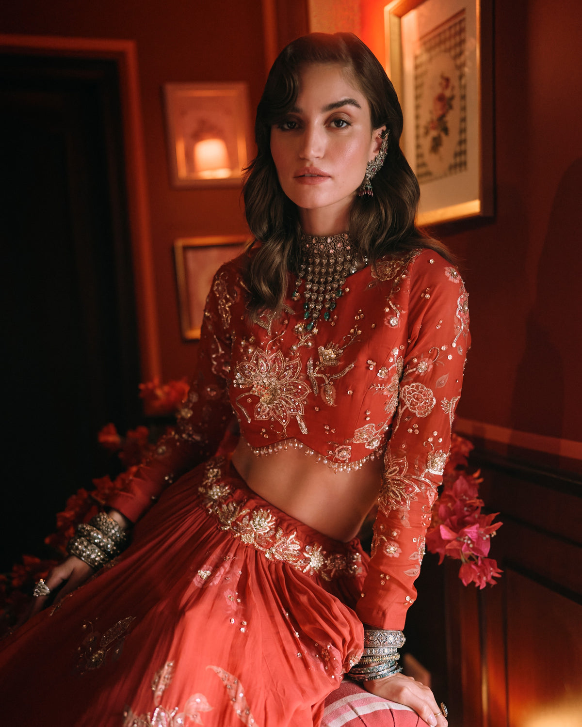 Wish Crimson Red Lehenga Set