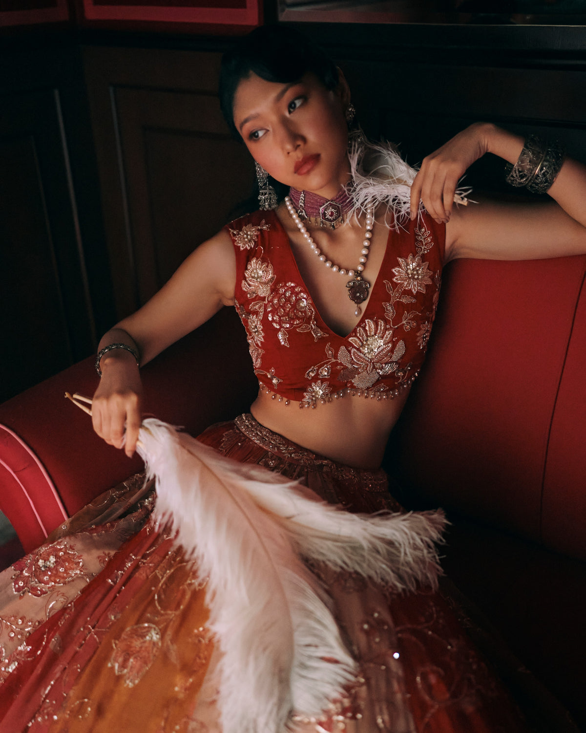 Pearlie Multicolour Lehenga Set