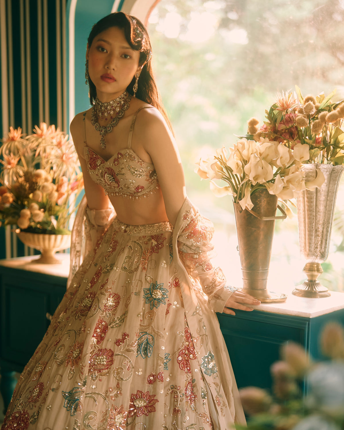 Petal Multicolour Lehenga Set