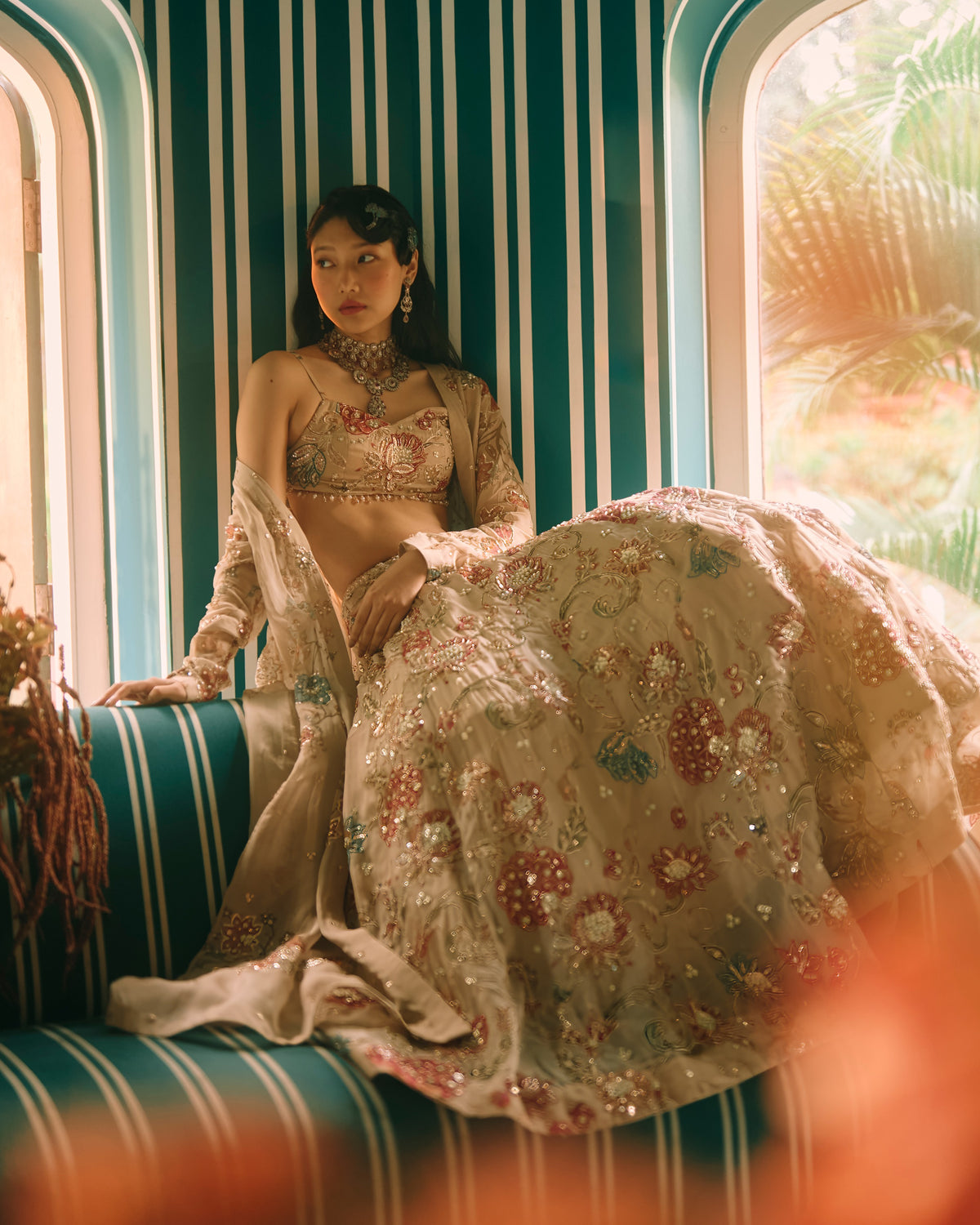 Petal Multicolour Lehenga Set