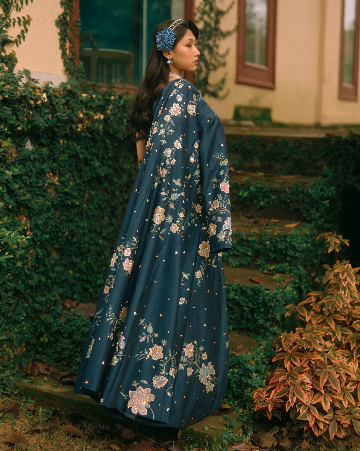 Whisper Berry Blue Jacket Set