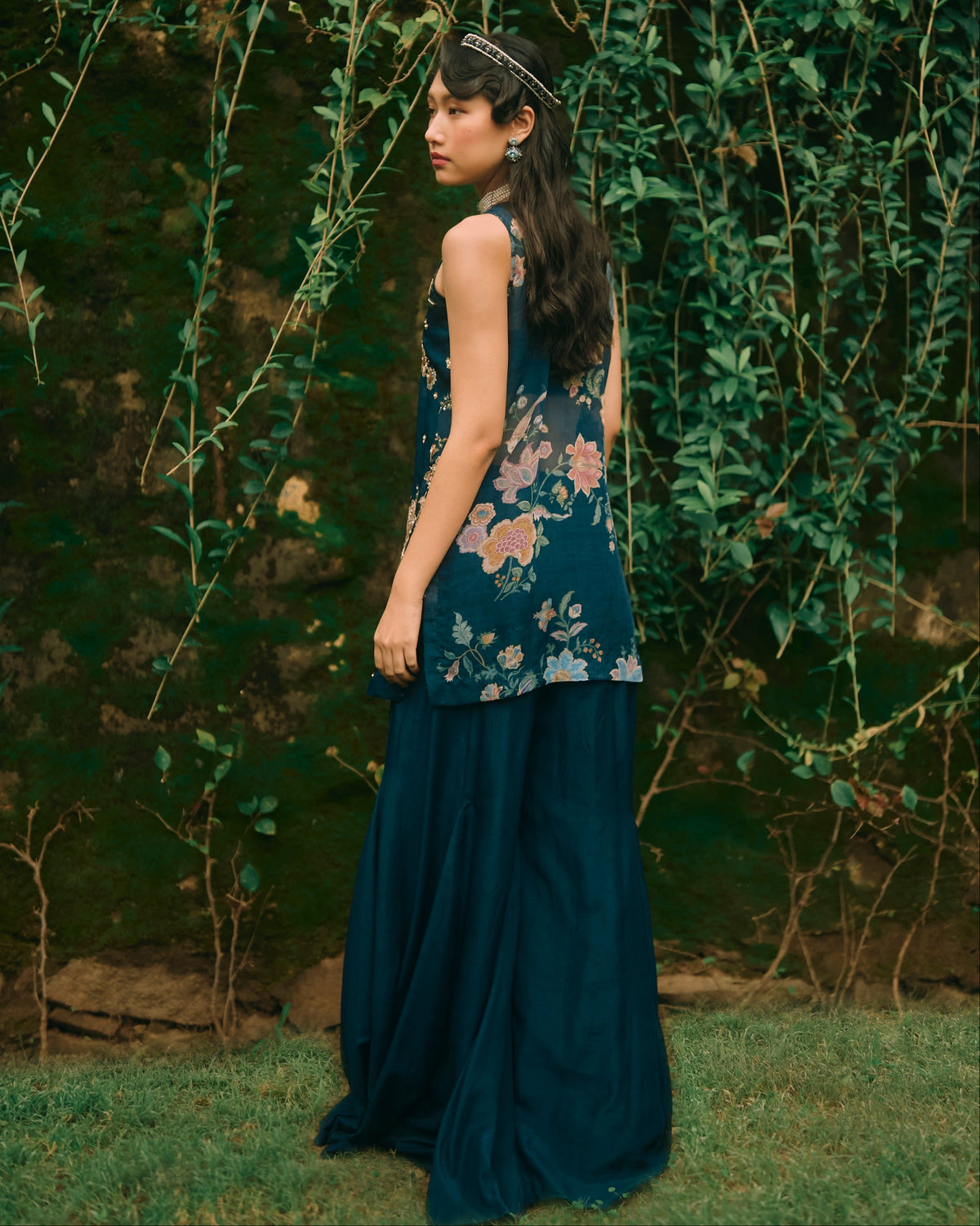 Moonbeam Berry Blue Kurti Set