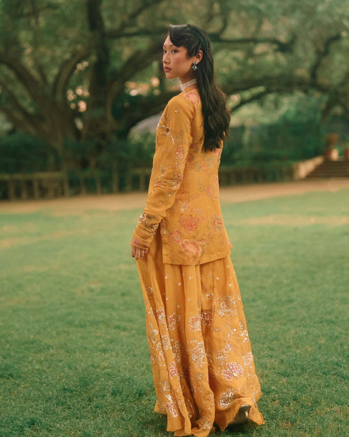 Leonara Mustard Yellow Kurta Set