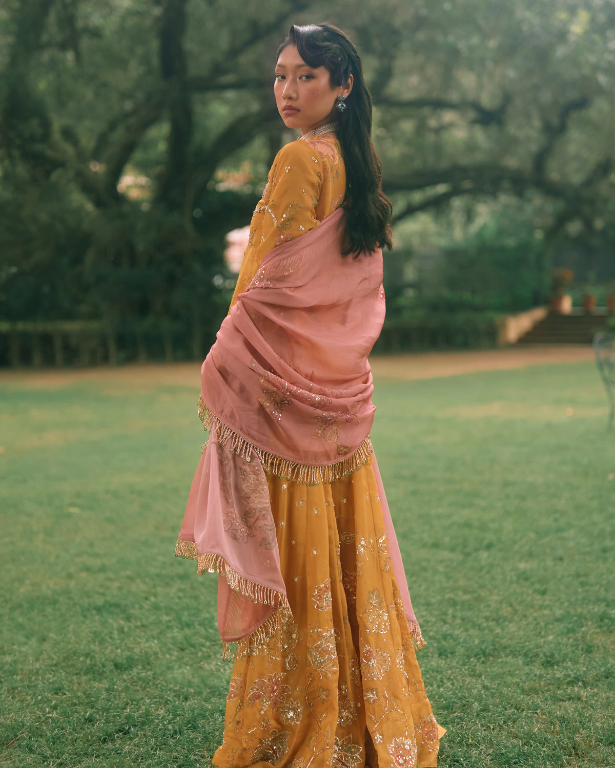 Leonara Mustard Yellow Kurta Set