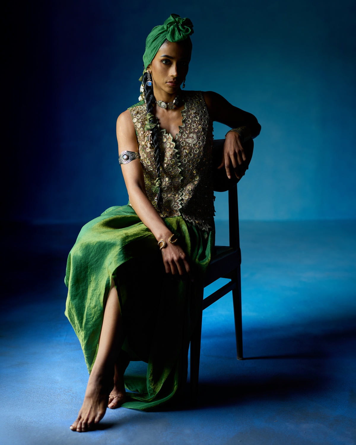 Vaani Drape Skirt Set