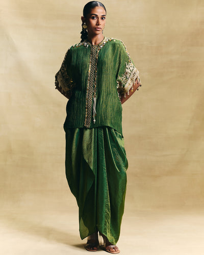 Isra Drape Skirt Set