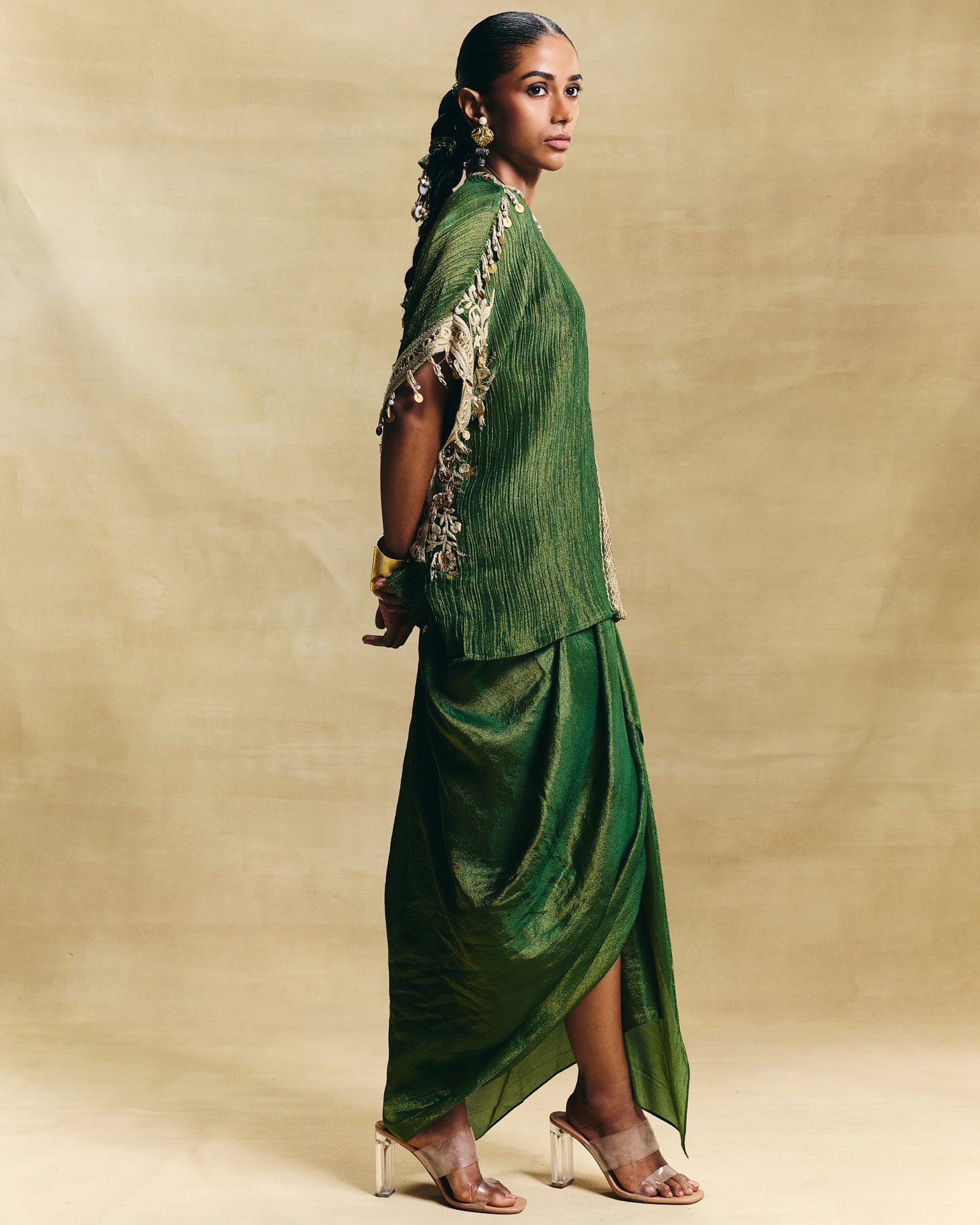 Isra Drape Skirt Set