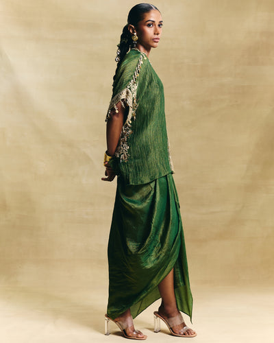 Isra Drape Skirt Set