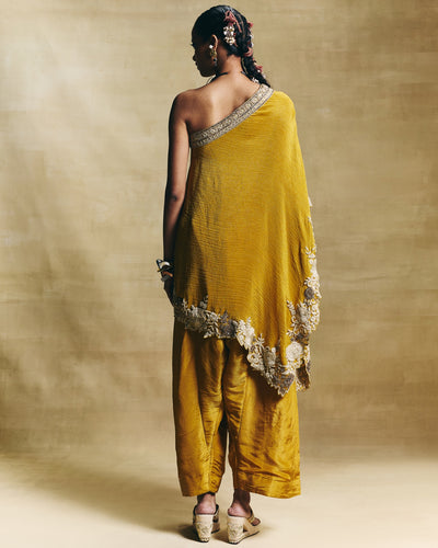 Nazma One shoulder Kurta Set