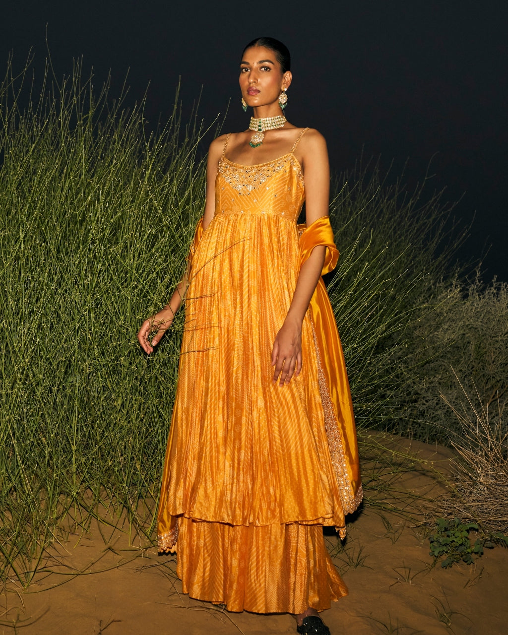 The Ghoomar Anarkali Set