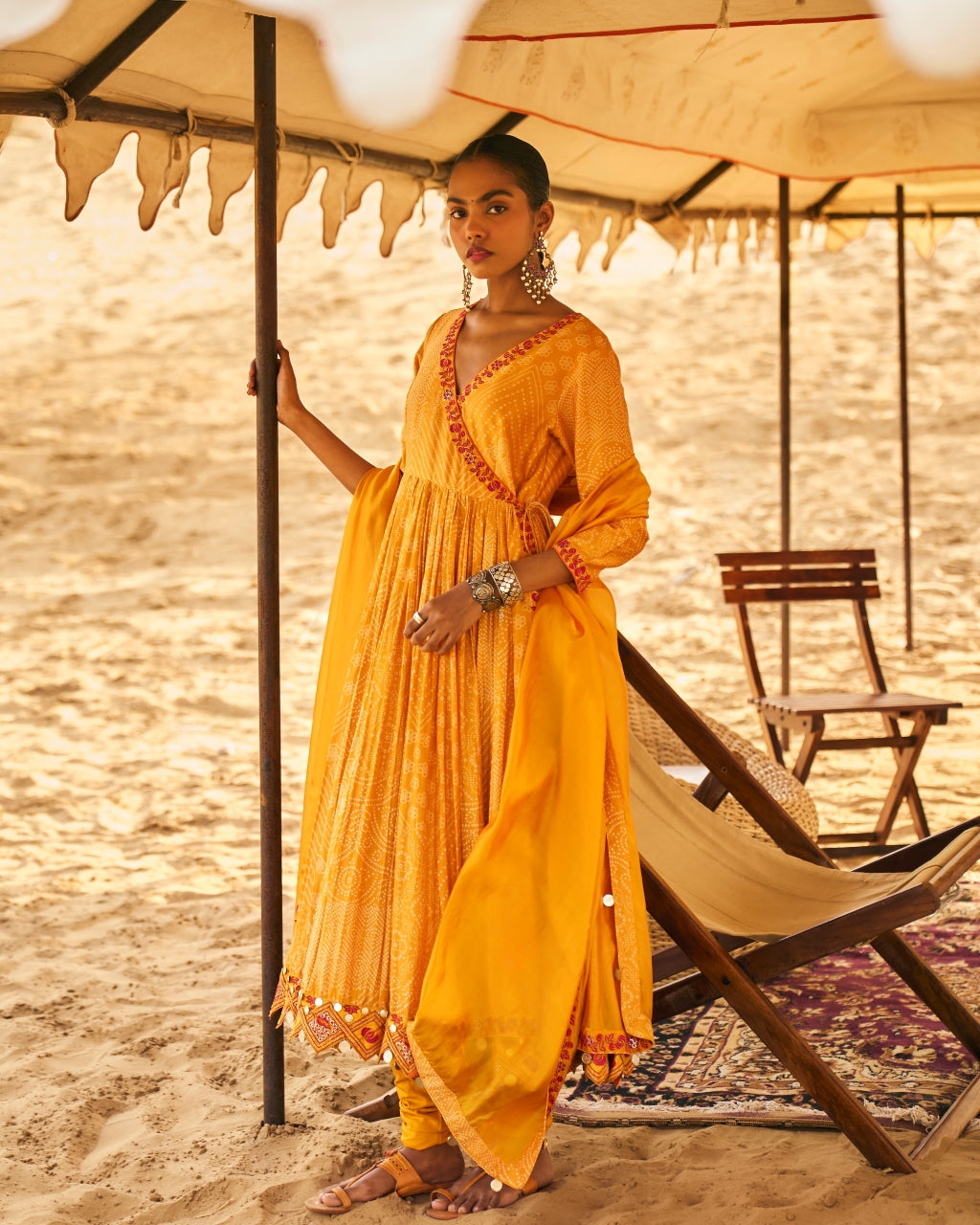 The Pakeezah Angarakha in Yellow