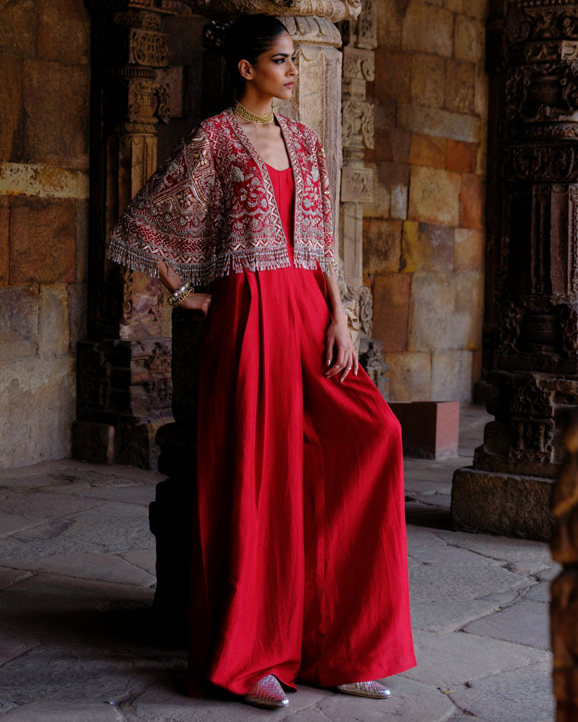 Maytri Jumpsuit with Cape