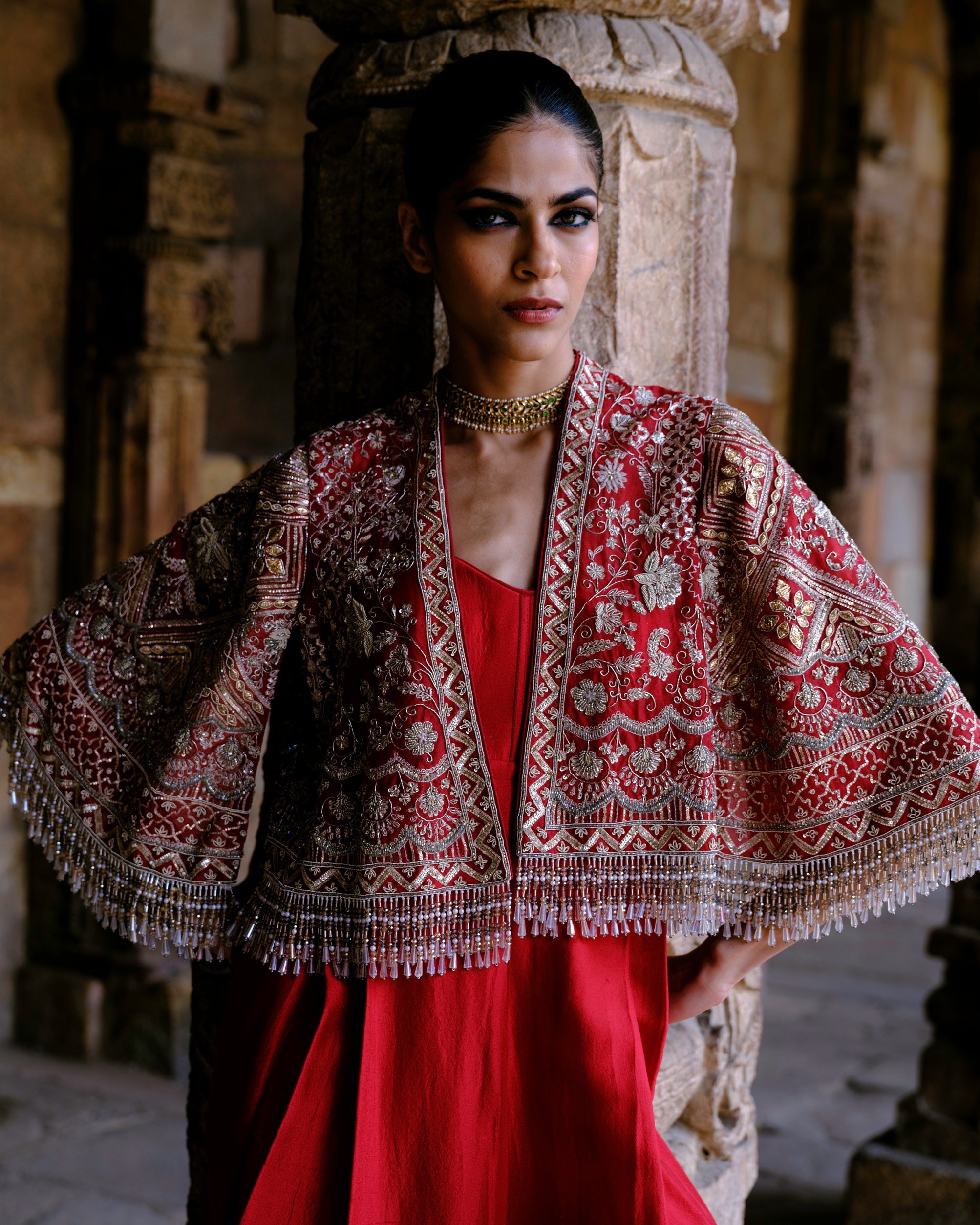 Maytri Jumpsuit with Cape