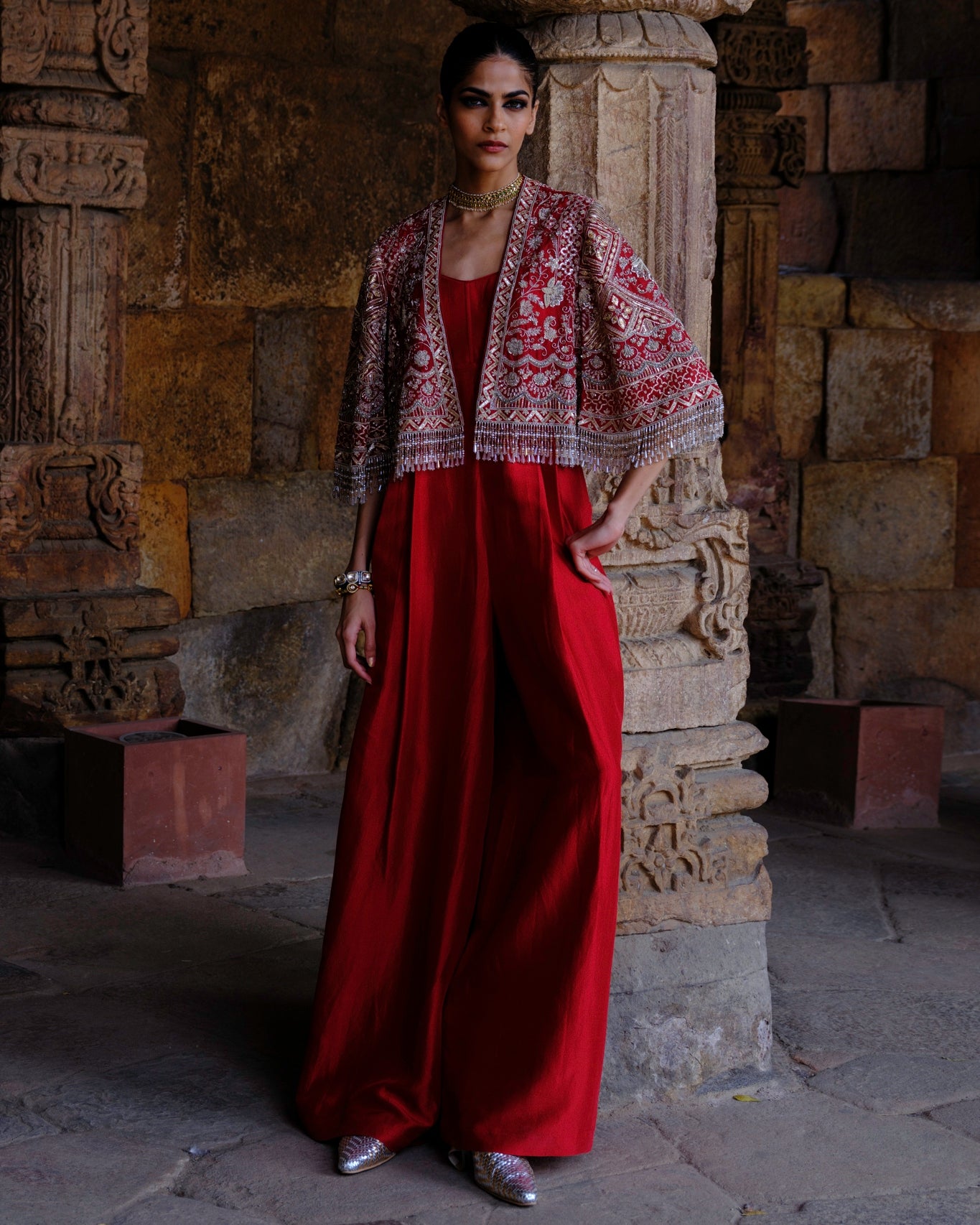 Maytri Jumpsuit with Cape