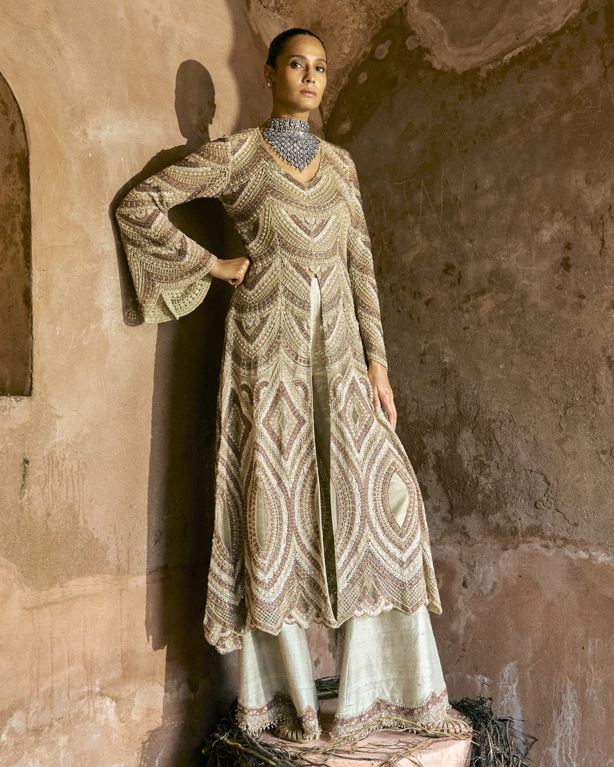 Amber Glow Kurta Set