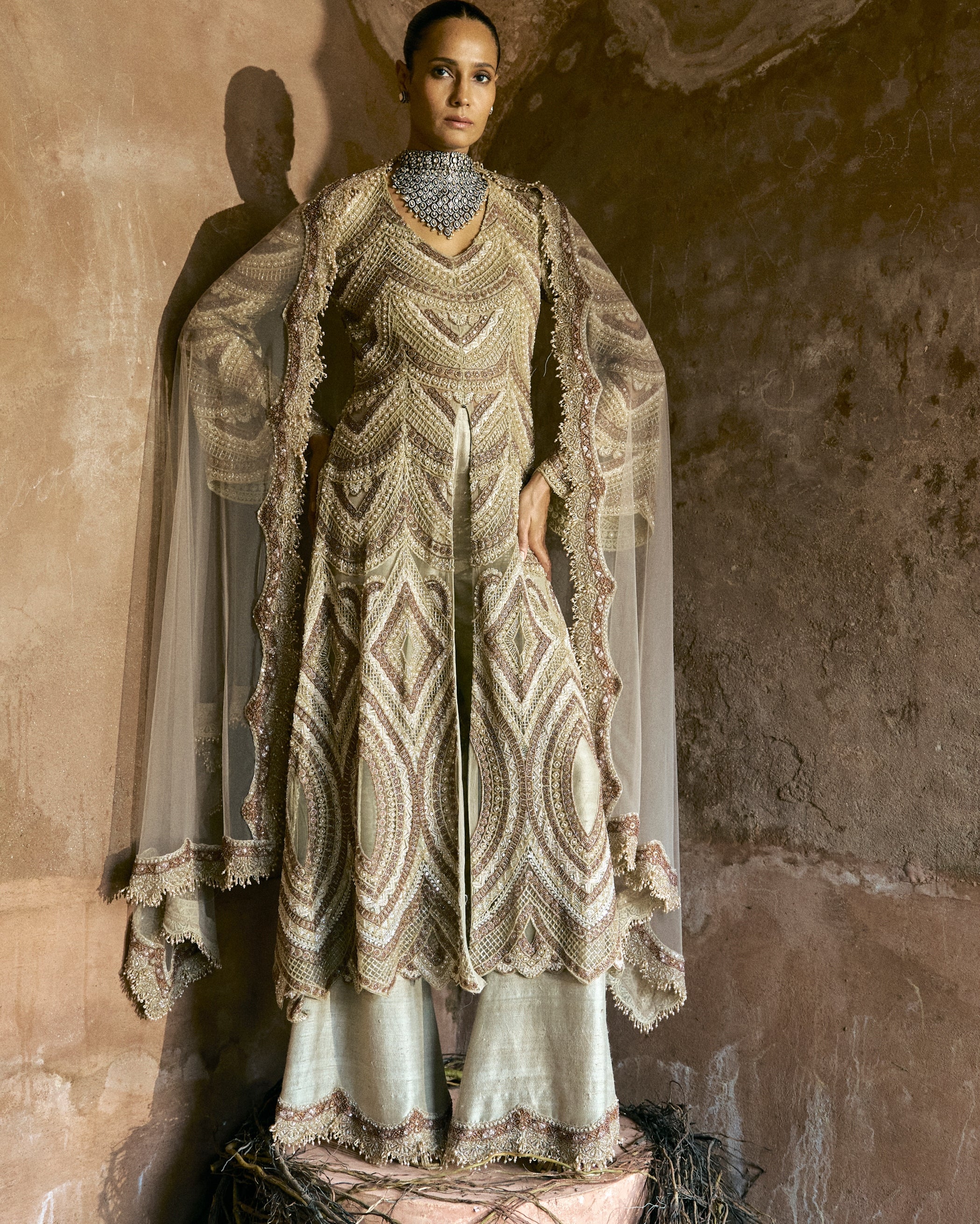 Amber Glow Kurta Set