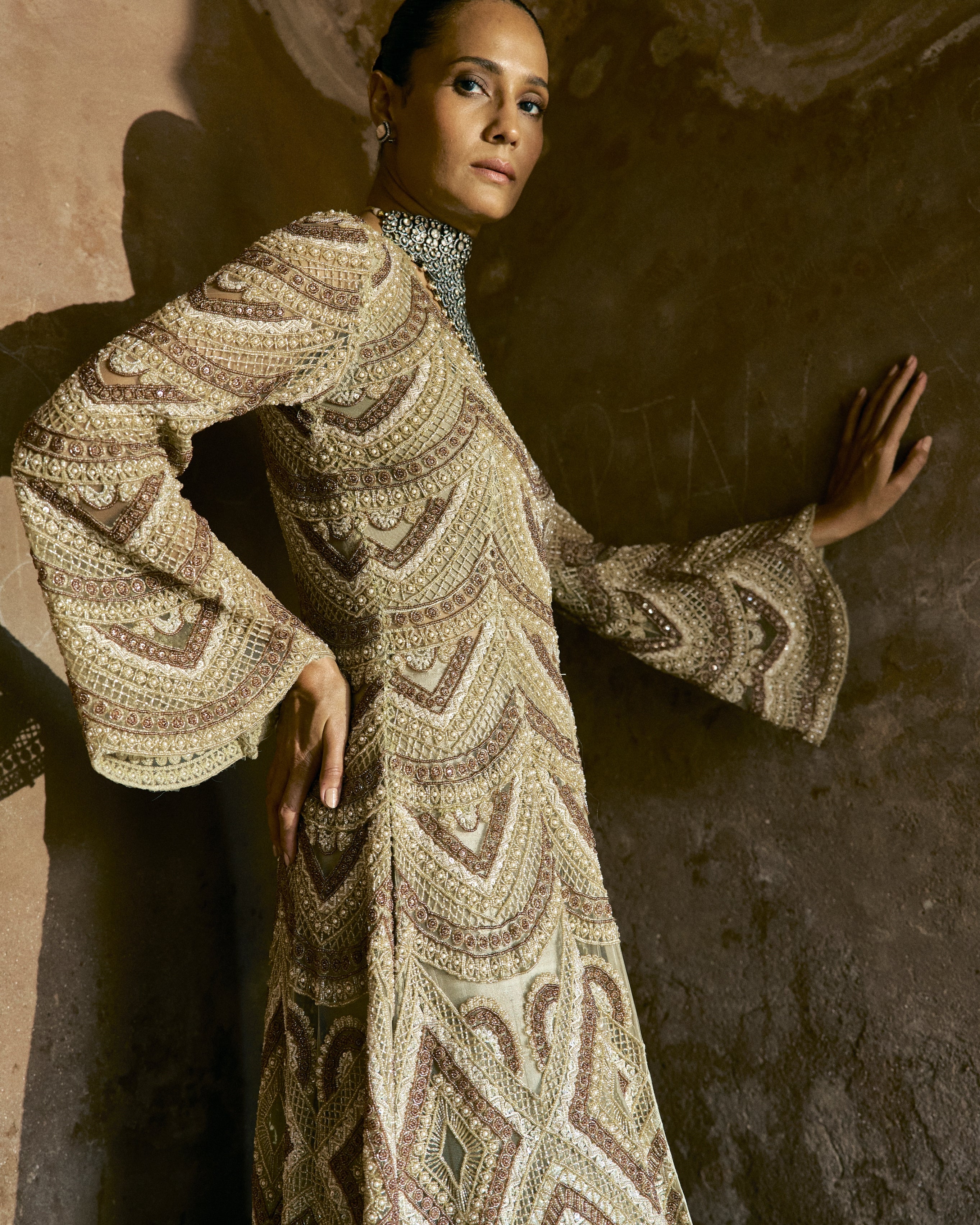 Amber Glow Kurta Set