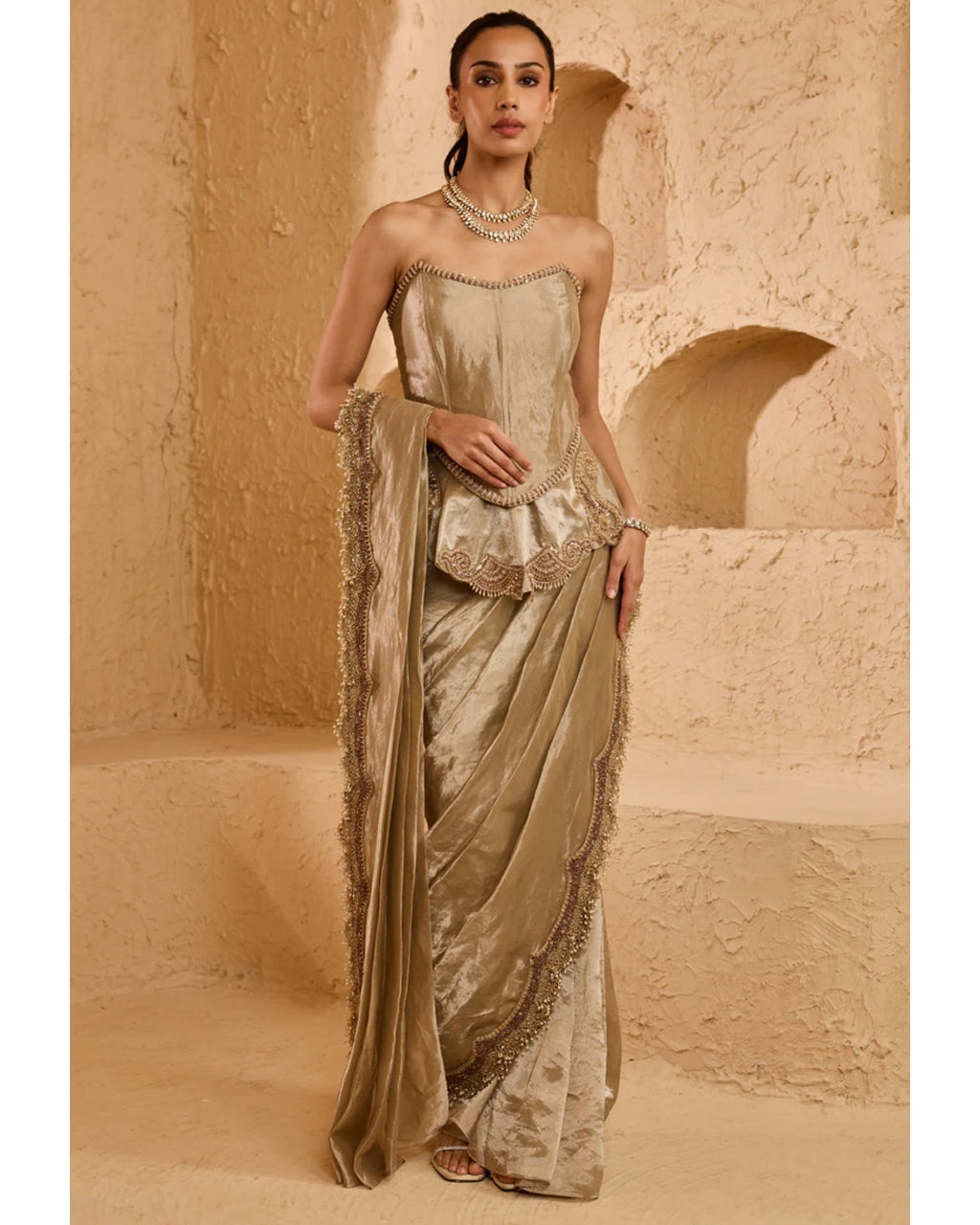 Elysian Drape Sari Set