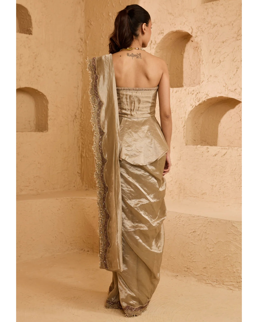 Elysian Drape Sari Set