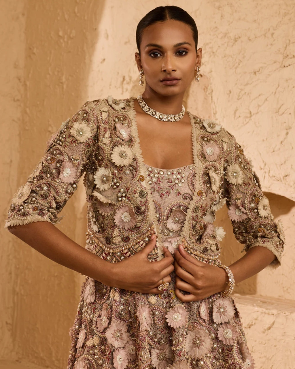 Myra Peplum Set